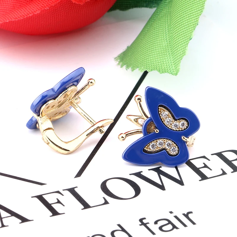 Новые индийские серьги с кристаллами керамические женские элегантный стиль для