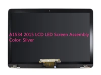 original 100test lcd screen assembly for macbook retina 12 a1534 lcd display 2015 2016 2017 year silver color