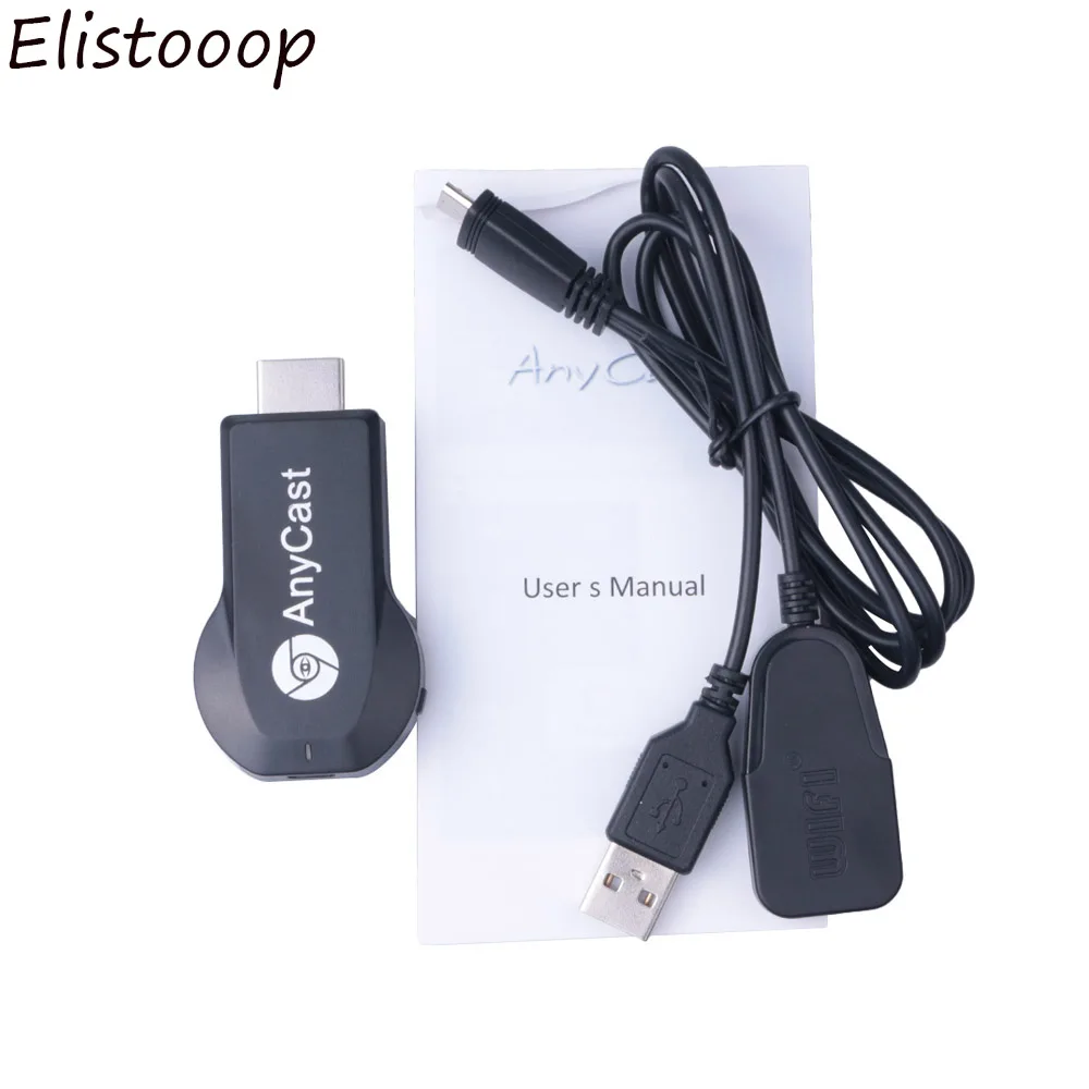Беспроводной адаптер AnyCast M2 WiFi приемник дисплея 1080P Интерфейсный ТВ Стик DLNA Airplay