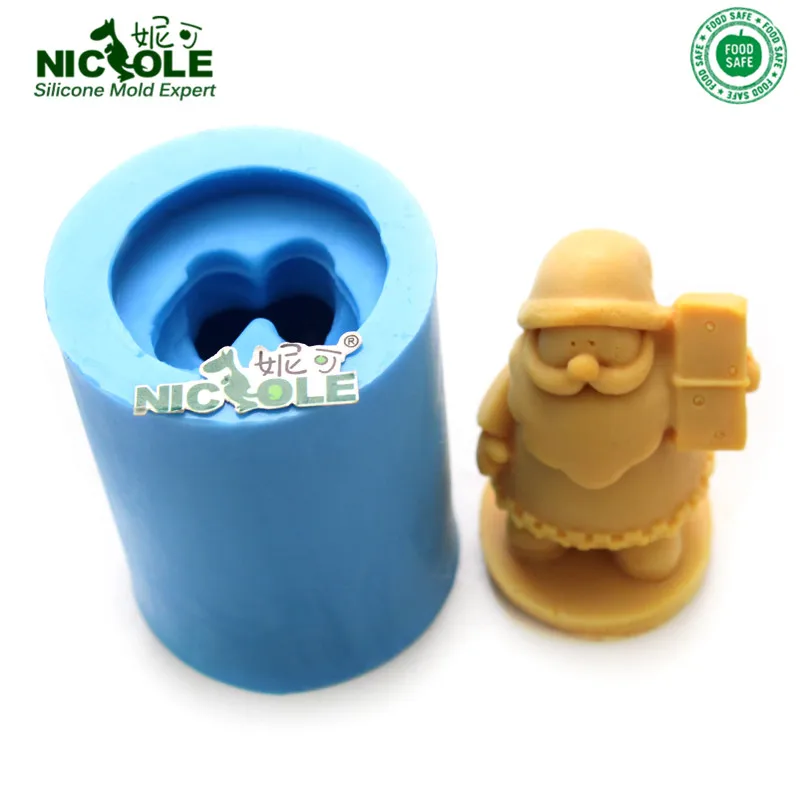 Форма для мыла Nicole Santa силиконовая форма рукоделия из эпоксидной смолы шоколад