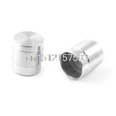 14 мм x 16 алюминиевый серебряный тон ручки потенциометров 5 шт.|knob slide|knob nickelpotentiometer