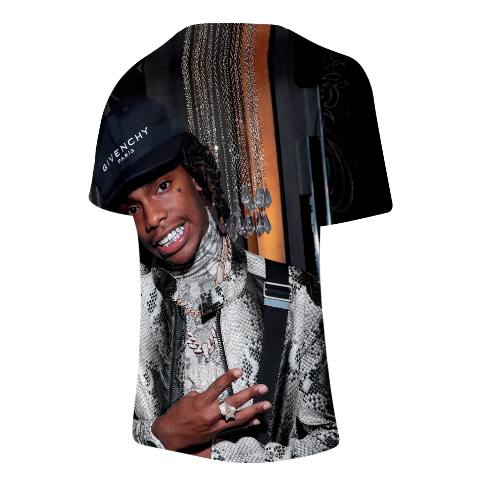 Лето г. YNW MELLY Мужская 3D футболка/для женщин Мода Harajuku Хип Хоп Уличная YNW MELLY 3D короткий рукав для мужчин футболка