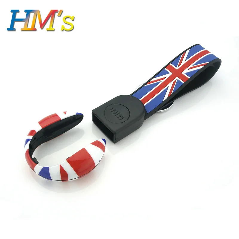 Red Union Jack Автомобильный брелок для mini cooper f55 f54 Clubman JCW брелок держатель для mini cooper JCW One F54 F55 F56 F60 земляк аксессуары - Название цвета: Red Union Jack
