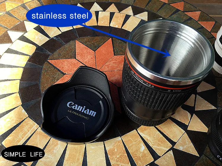 Кружка термос из нержавеющей стали для SLR камеры|vacuum coffee cup|stainless steel vacuumvacuum |