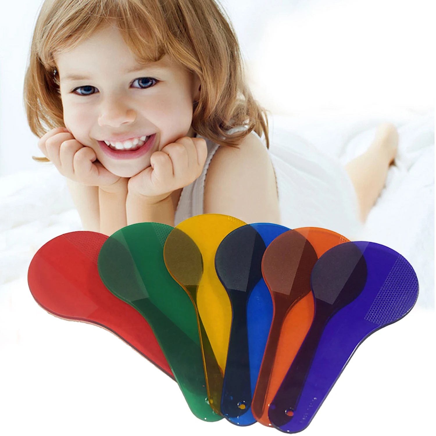 Детские Монтессори 6 шт./компл. Пластик Цвет одинаковая познание доска для