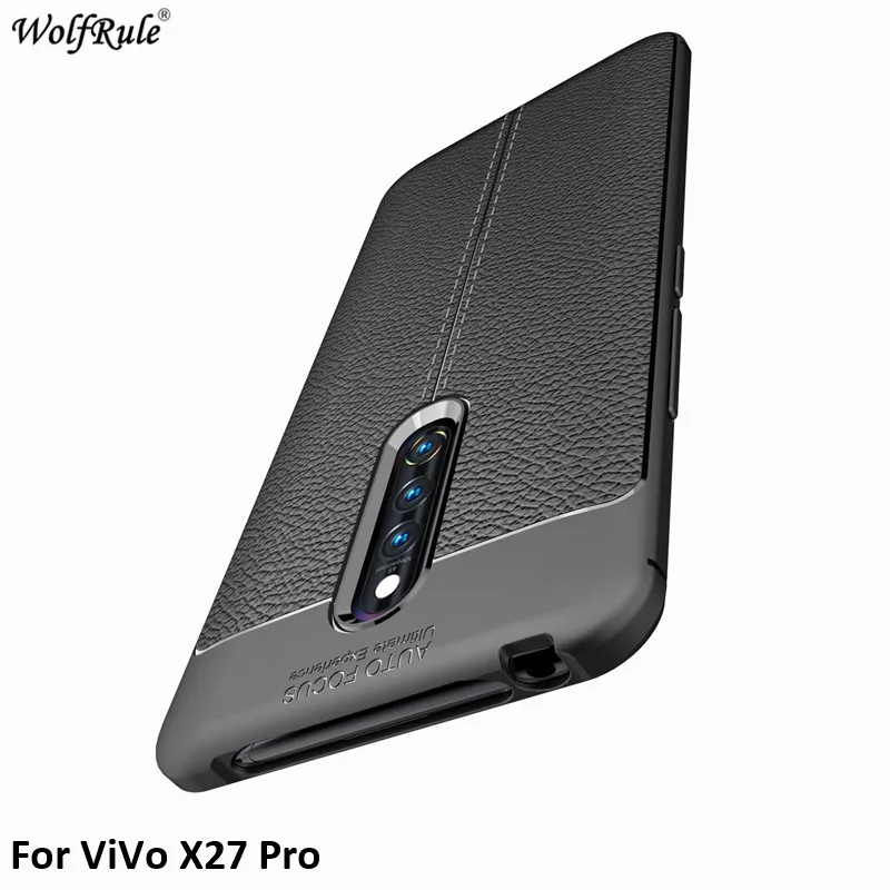 Для крышки ViVo X27 Pro Чехол Мягкий силиконовый Бампер защитный задний для телефона