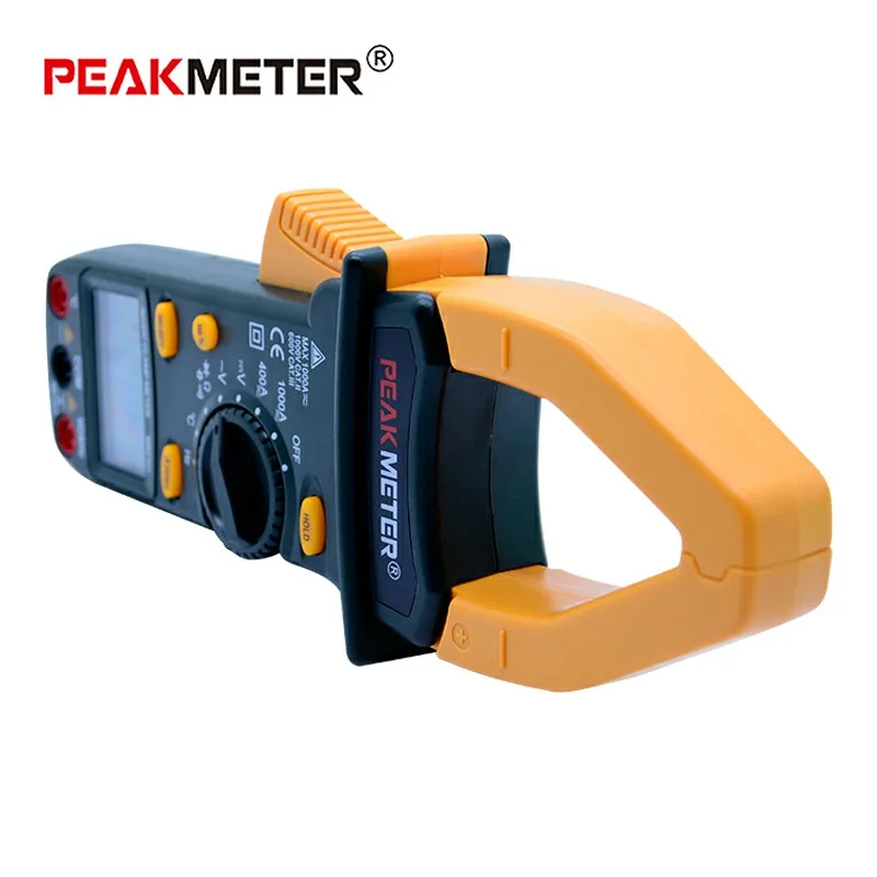 PEAKMETER MS2101 Цифровой клещи AC DC Автоматический диапазон температурный измеритель