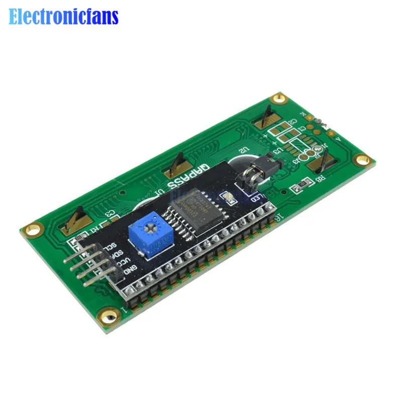 Модуль ЖКД синий зеленый экран IIC I2C интерфейс 1602 16*2 LCD 5 В для arduino UNO R3 Mega2560 LCD1602