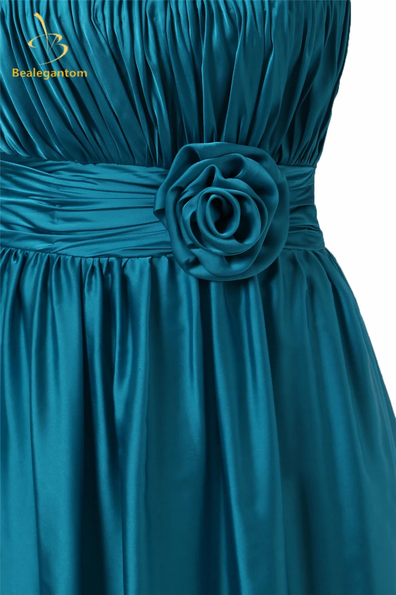 Bealegantom Sexy Fashion One-Shoulder Flower A-Line Evening Dresses 2019 With Pleat Formal Party Prom Gown Vestido Longo BE09 |