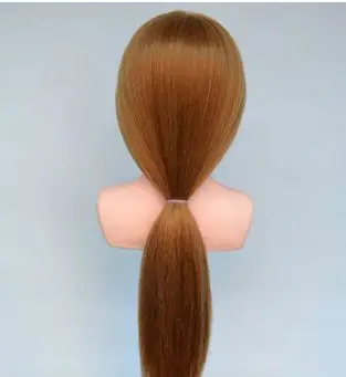 Супер качество 80% натуральные волосы искусственная голова куклы с волосами 65 см