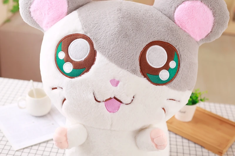 20 см hamtaro Kawaii большие глаза плюшевый Hamtaro игрушечный хомяк чучела кукла-Хомяк игрушки для детей, подарки на день рождения