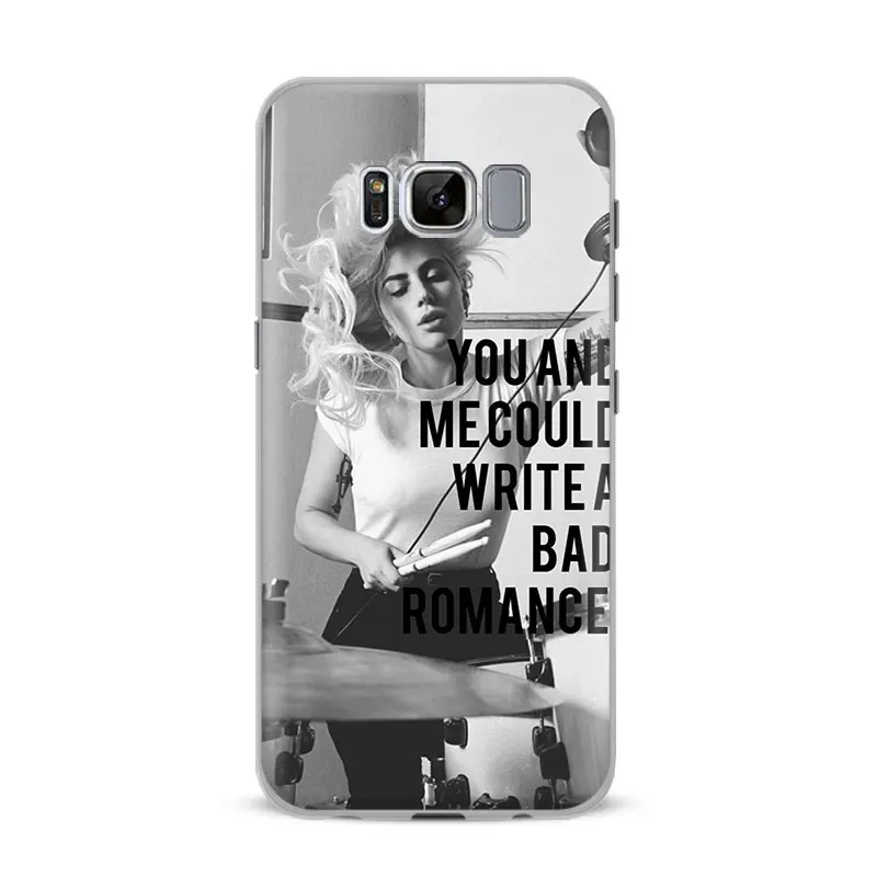 Леди Джоан Гага монстр с цитатой «Цитаты чехол для телефона для Samsung Galaxy S5 S6 S7 край S8 S9 Plus Note 8 3 4 5 A5 A7 J5 J7