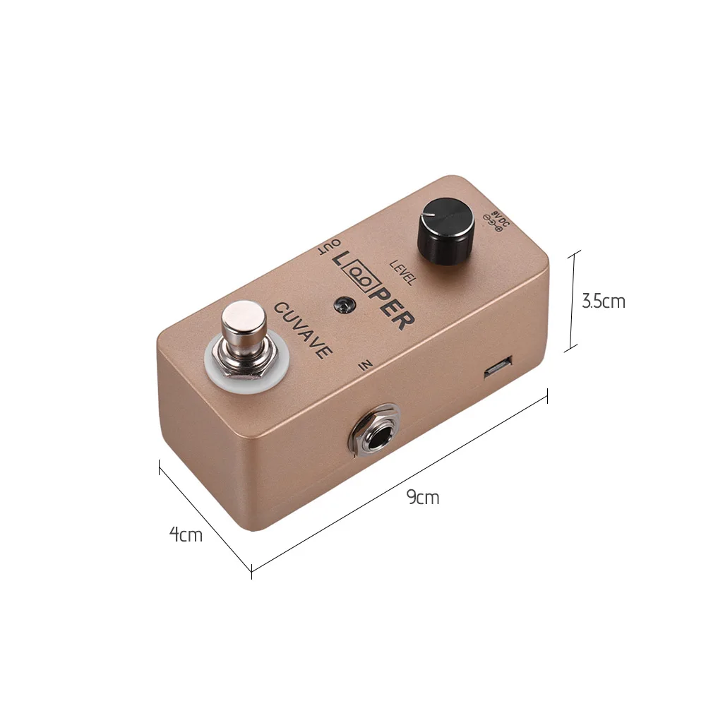 

Mini Guitar Loop Looper Pedal Max. 5 Minutes Recording Time Unlimited Overdubs Full Metal Shell