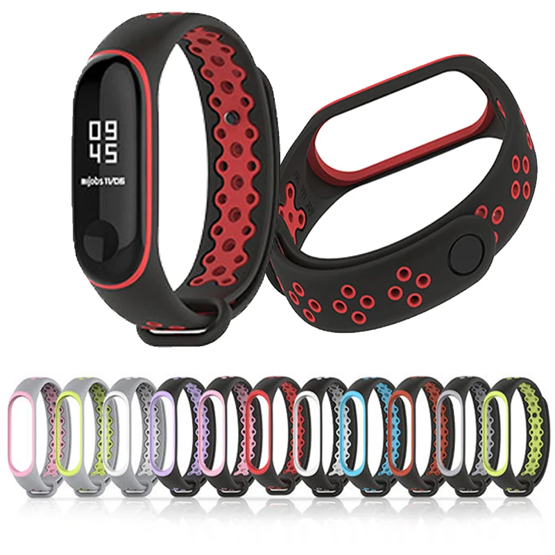 Спортивный ремешок Mi Band 3 силиконовые часы браслет для Xiaomi Miband3 Смарт аксессуары mi