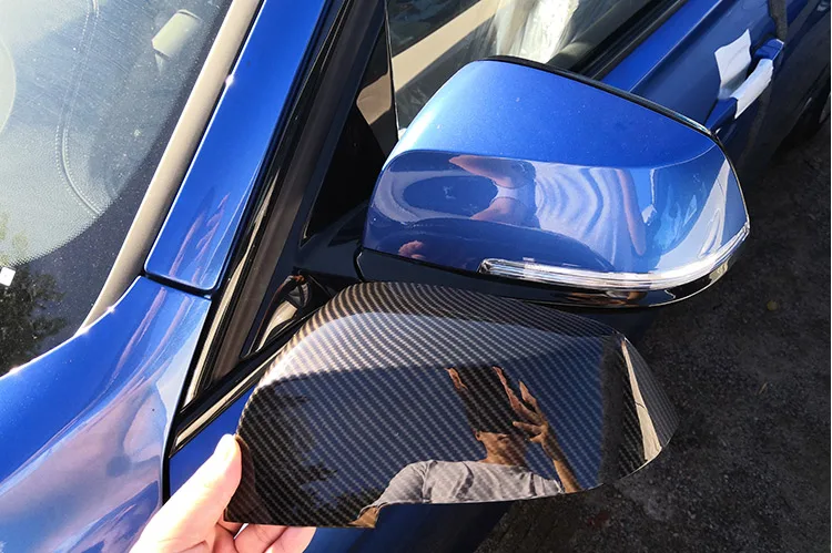 Боковая крышка для зеркала заднего вида из АБС углеволокна Накладка BMW 3 4 серии GT