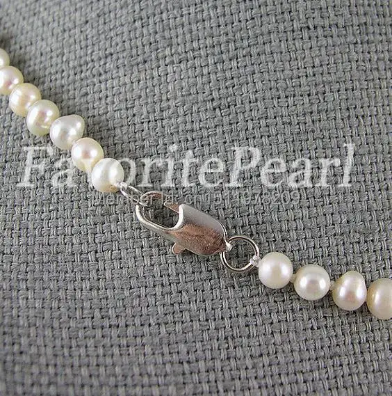 Детское жемчужное ожерелье ювелирные изделия с цветком для девочек пресноводным