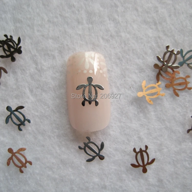 100 шт. серебряные металлические наклейки в виде черепахи|sticker water|sticker albums for collecting