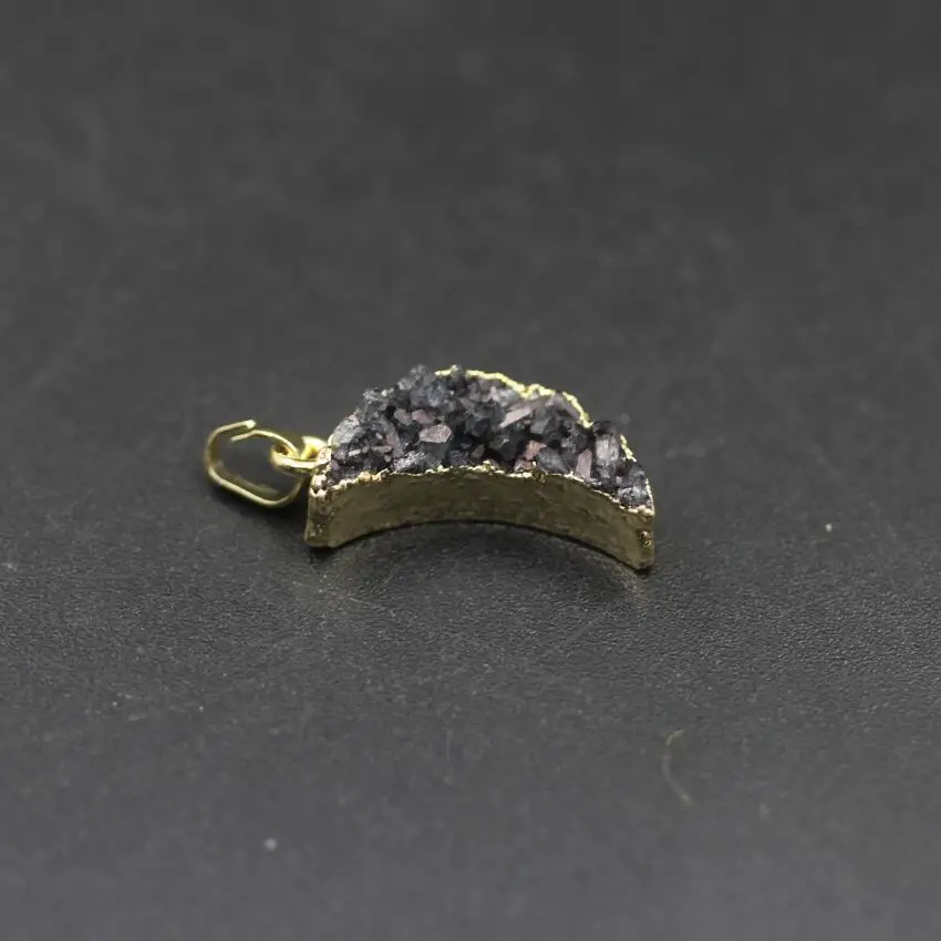 5 шт./лот Кварцевые Золотые острые титановые черные хрустальные драгоценные