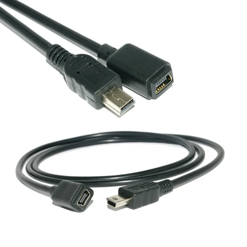 Лидер продаж 1 шт. черный светильник Кабель адаптер 50 см/150 см Mini USB B 5pin штекер