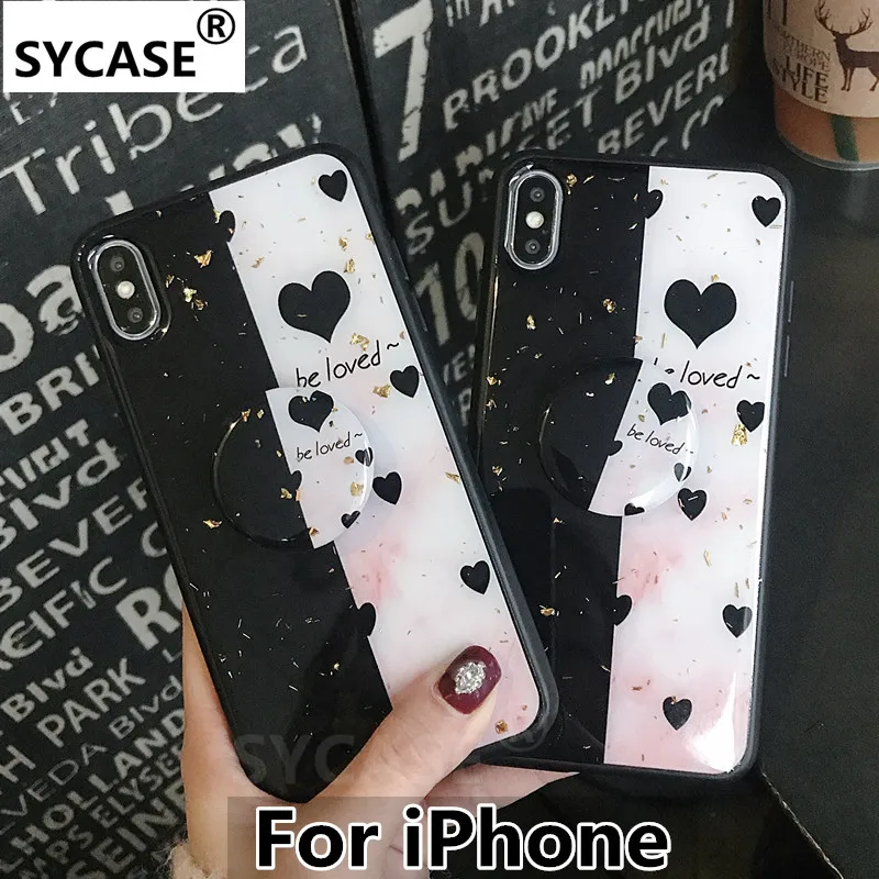 SYCASE новый роскошный эпоксидный Ретро Сращивание любовь оболочка для iPhone X Xs Xr xs max