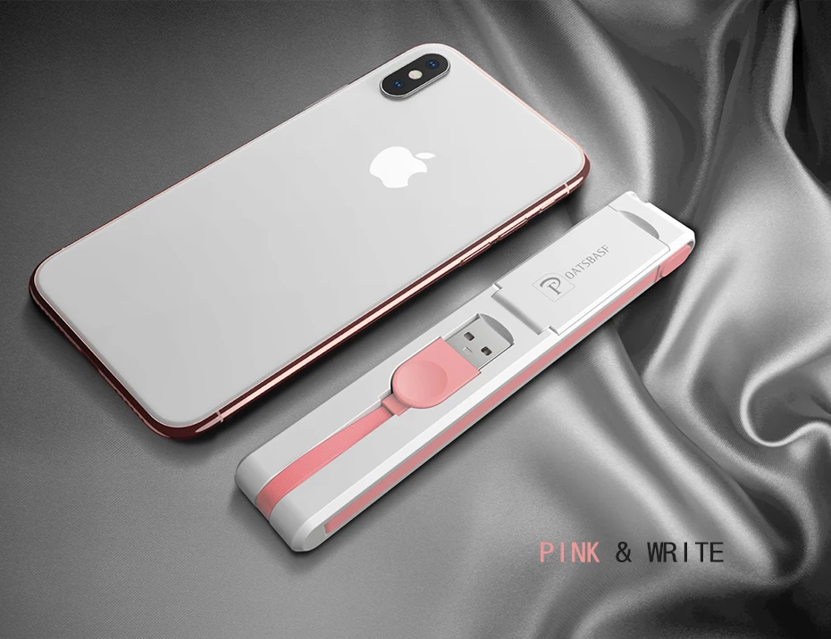Oatsbasf 3 в 1 mi cro USB кабель type C кабель 8 Pin для iPhone X 8 7 6 Скрытая USB линия передачи данных для Xiaomi mi A1 6 8 huawei