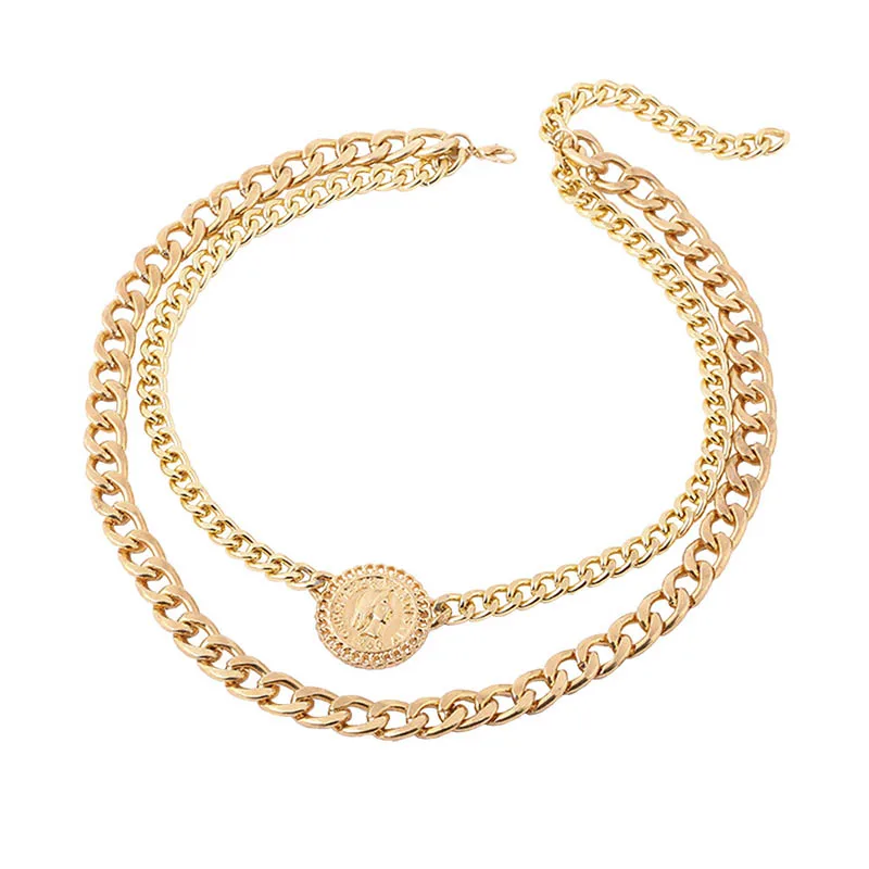 Длинные Двойного Сплава толстая цепочка для мужские женские в стиле хип хоп панк