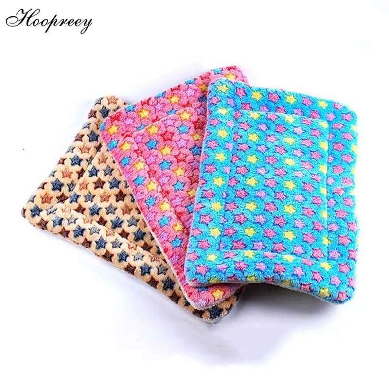 Звездные коралловые флисовые собачьи матрасы-лежанки спальное одеяло мягкие