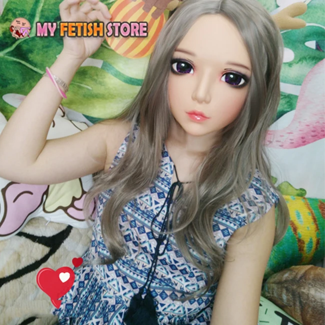 (Yan 07) Женская милая полимерная полуголовная маска кигуруми с глазками BJD Косплей