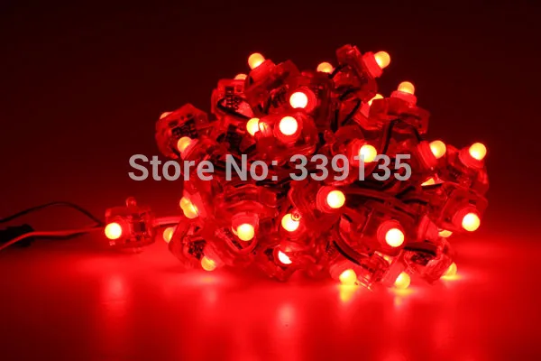 12mm WS2811 LED Pixel light square shape full color 50pcs a string DC5V input Waterproof IP68 led pixel module | Лампы и освещение