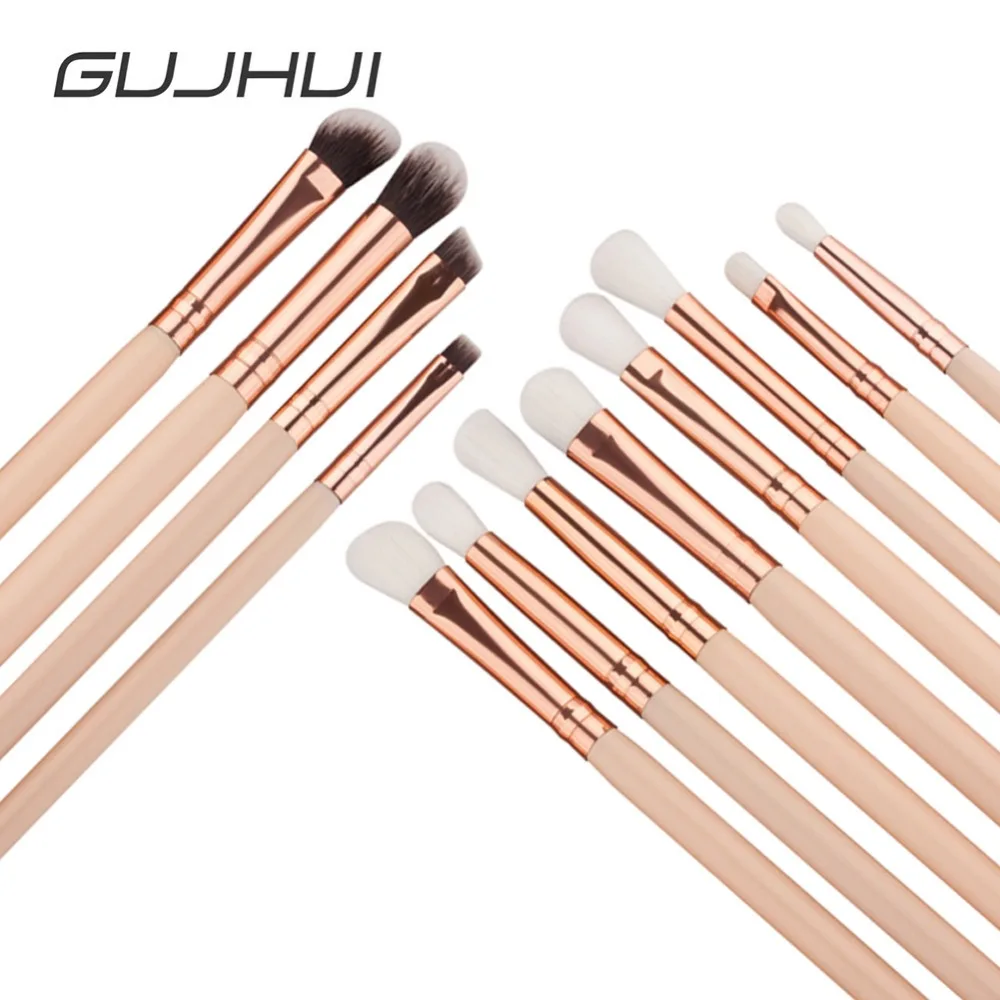 Профессиональные кисти для макияжа GUJHUI 12 шт.|smudge brush|eye makeup brushesmakeup brush set |