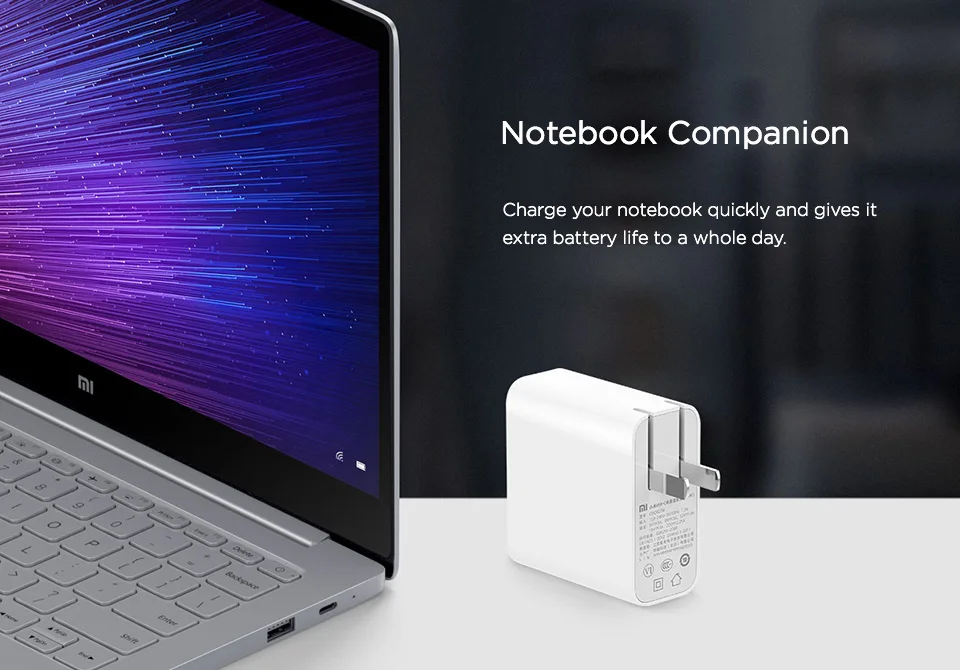 65 Вт 45 Вт Быстрое Зарядное устройство usb type C адаптер питания для mi Xiao mi laptop air 13,3 MacBookpro mi X 2S телефон для Asus huawei с кабелем