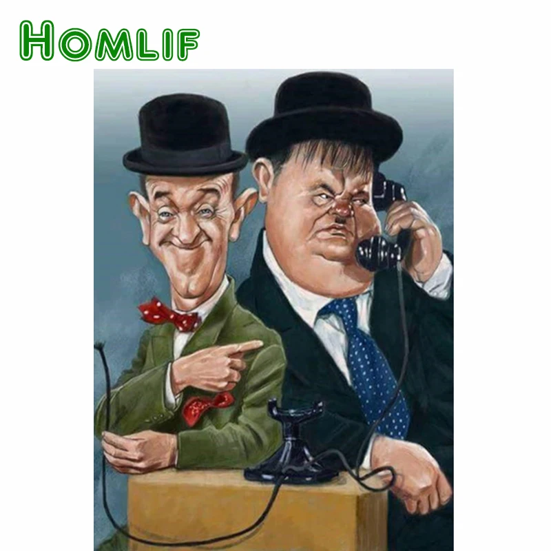 HOMLIF 5D Алмазная мозаика &quotПортрет&quot полный квадратный кристалл алмазная вышивка