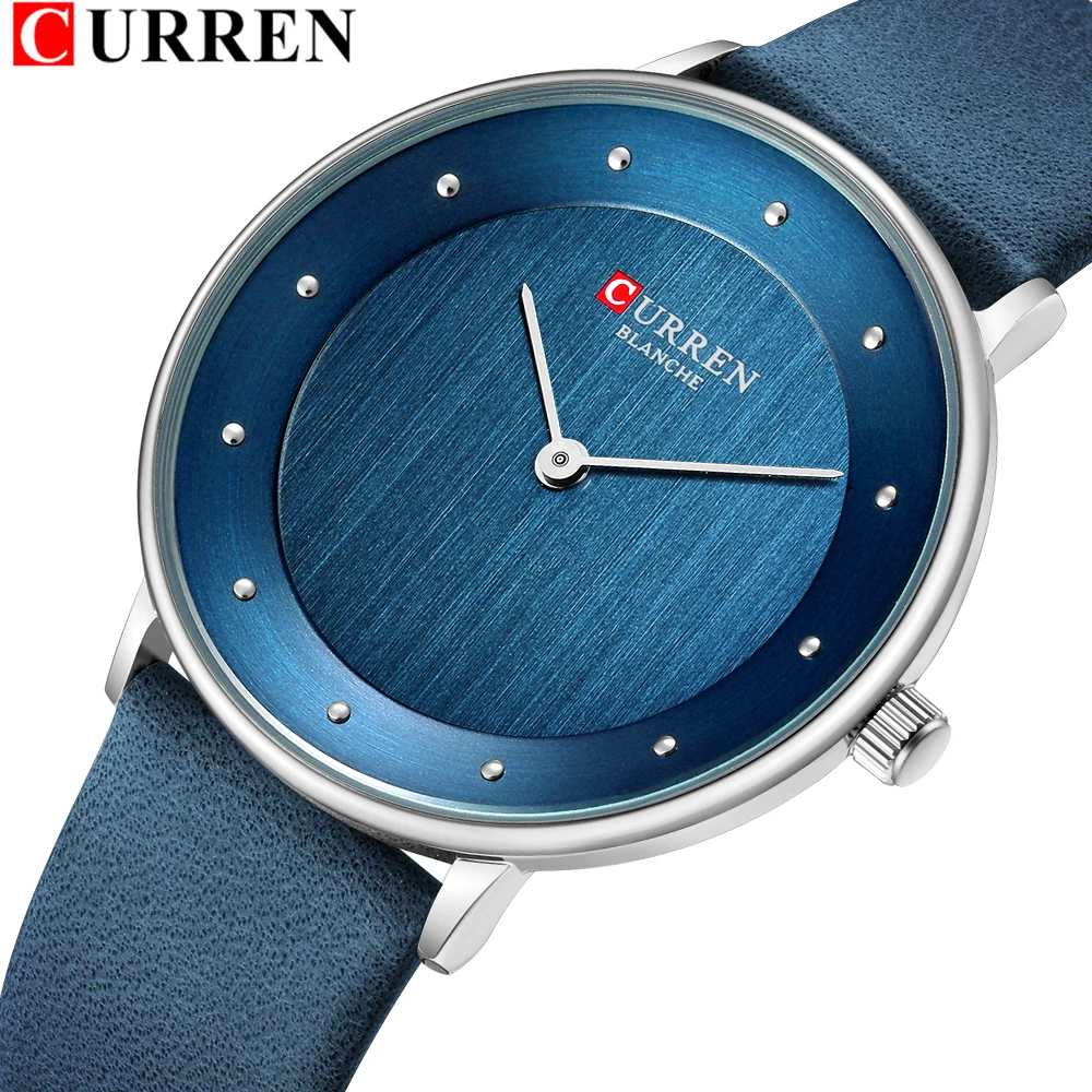 CURREN 9033 женские часы роскошные кожаные дамские кварцевые наручные повседневные