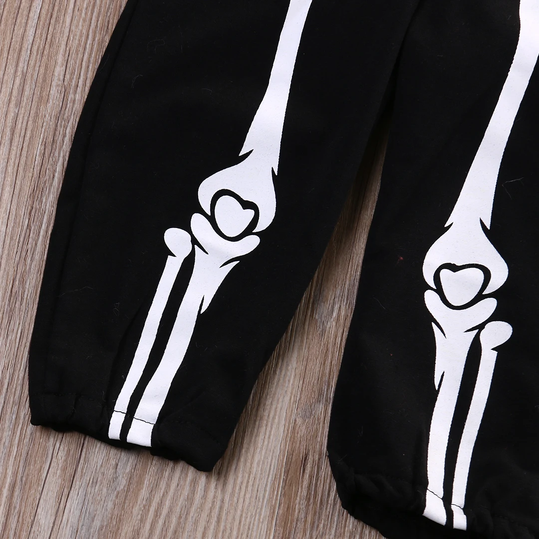 Infant Unisex Baby Girl Boy Skeleton Hooded Zipper Rompers Babies Kids Pajamas Jumpsuit Playsuit Outfits AU Clothing | Детская одежда и