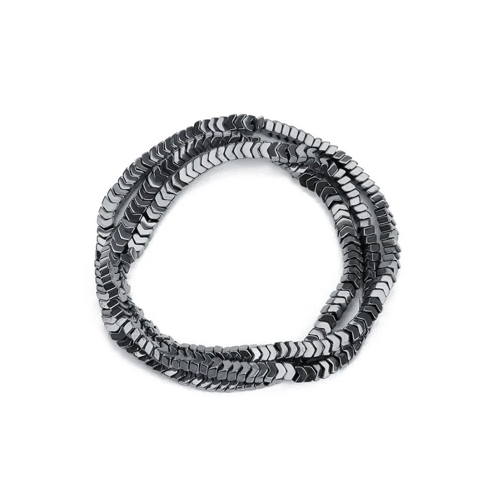 Бусины разделители из гематита 3 мм золотистые/серебристые 180 шт./нить|Бусины| |