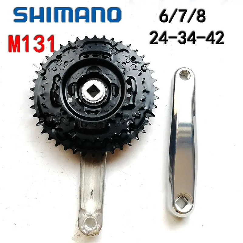 Shimano FC-M131 M171 6/7/8s 24s велосипед шатунный палец для диаметра окружности болтов(квадратный MTB 42T-34-24 170 мм 28-38-48T