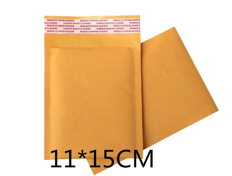 Упаковка 11*15 см почтовые пакеты желтый крафт пузырьковый почтовый пакет