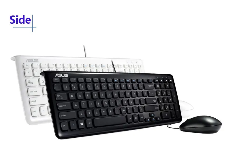 ASUS KM-100 клавиатура и мышь комбо официальное использование USB Проводная эргономичный дизайн дугообразный край Asus ноутбук Настольный Esports
