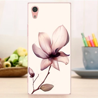 Защитный чехол для Sony Xperia XA1 Plus противоскользящий с изображением цветочной башни