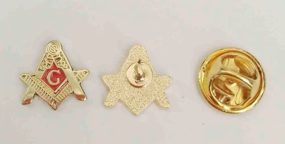 Индивидуальный милый значок на лацкан 10 шт. 12 мм латунный каменщик домик