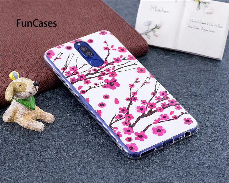 Светящийся чехол для huawei Mate 10 Lite силиконовый Novia 2i фосфоресцирующий блестящий Honor