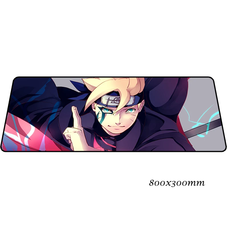BORUTO коврик для мыши 80x30 см Профессиональный игровой коврик для мыши Аниме геймер коврик Mitsuki домашний компьютерный стол коврик коврики для игровой клавиатуры - Цвет: design 6