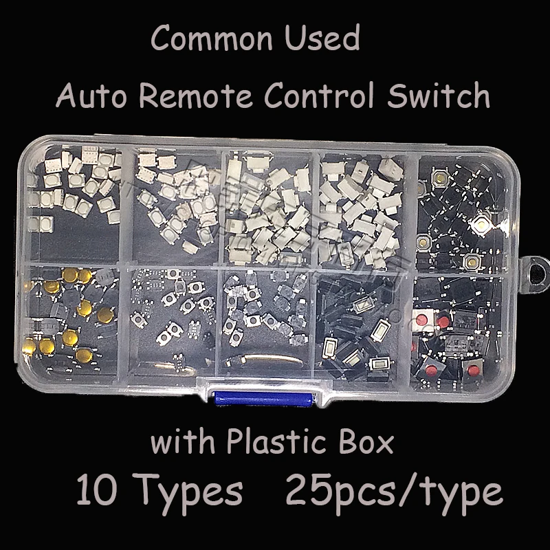Тактовый микро кнопочный переключатель SMD 4*4 3*6 3*4 250 шт.|4 button switch|part car |