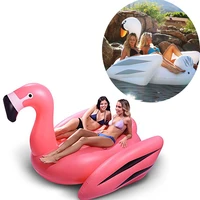 190cm pink inflatable flamingo pool float giant swan boia inflatable swimming ring buoy swim float pool toys party piscina boias