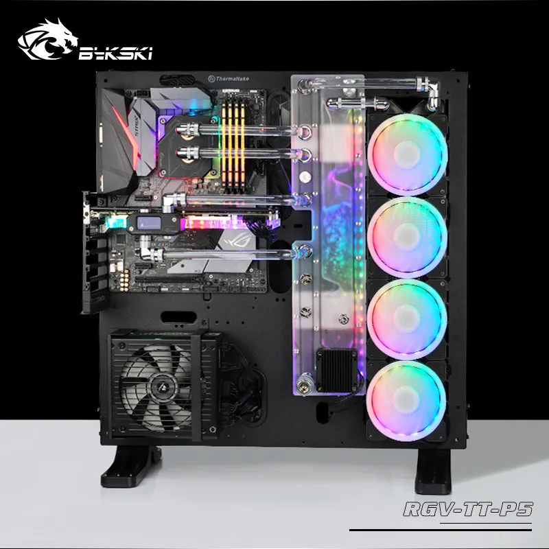 Акриловая водная доска BYKSKI решение для водяного охлаждения RGB/A RGB освещения Tt Core P5