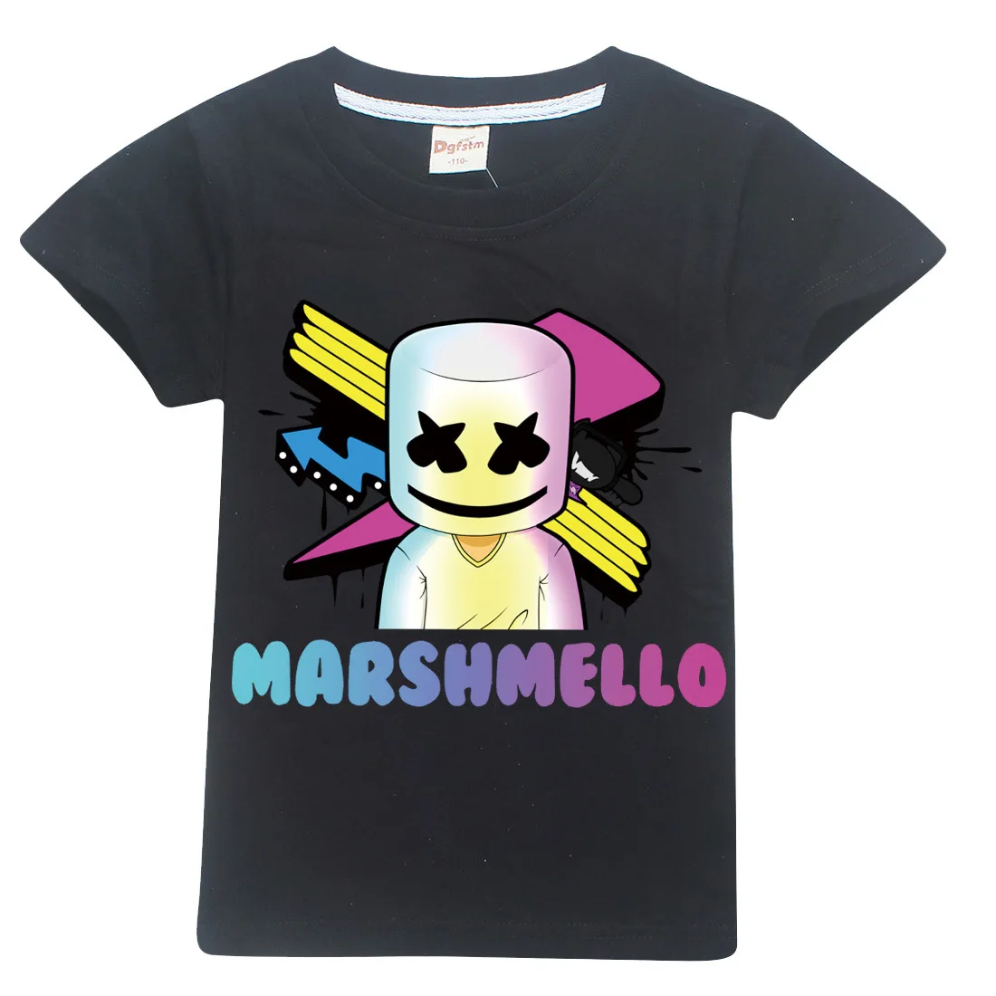 Dj marshmello/Детские толстовки с капюшоном, новинка года, летняя футболка с принтом modis для девочек, детские футболки, одежда из хлопка