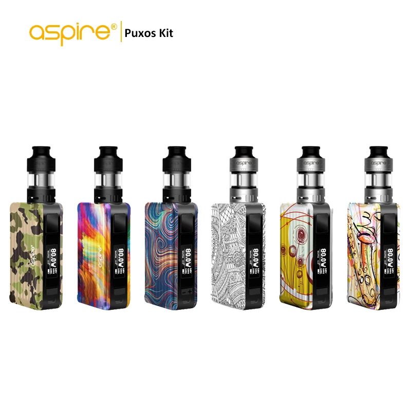 Новейшая электронная сигарета Aspire Puxos комплект Vape 0.5ohm сабомный атомайзер 3 мл/2 мл