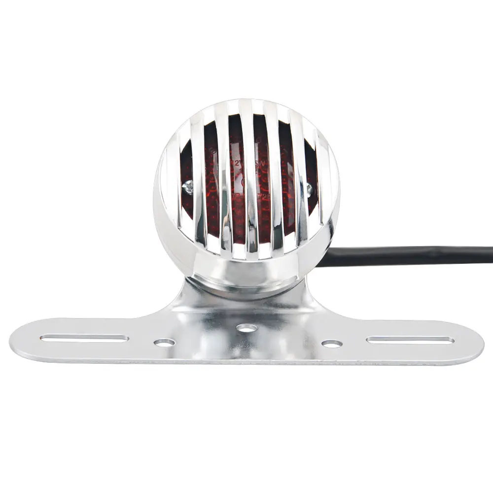 Хромированный гриль винтажный задний фонарь стоп-сигнал + держатель номерного