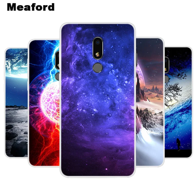 Силиконовый чехол для Meizu M8 мягкий Lite с художественным принтом звезд космоса