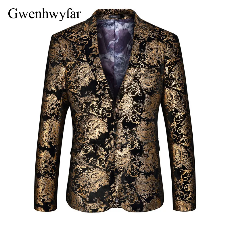 

Gwenhwyfar 2018 Luxury Men Suit Tuxedo Blazer Slim Fit Suit Unique Mens Male Blazers Dress Jackets Wedding Party Shows Dress
